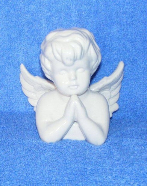 Porceln angyal figura, dsztrgy