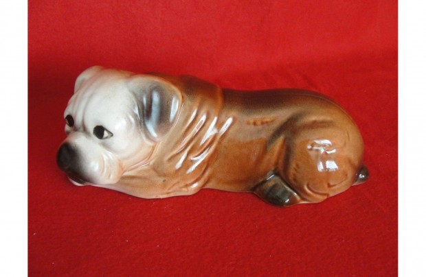 Porceln bulldog kutya 21 cm hibtlan