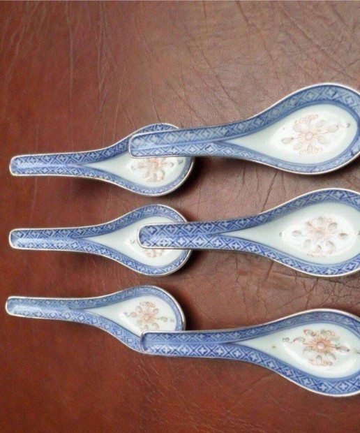 Porcelán evőeszköz készlet 6 db kanál Új