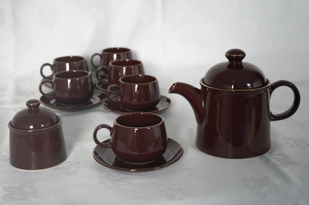 Porcelán kávés espresso készlet 6 személyes presszo csésze