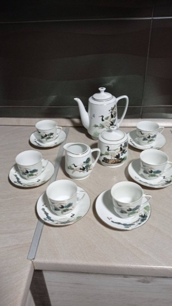 Porcelán teás készlet - 6 személyes eladó !