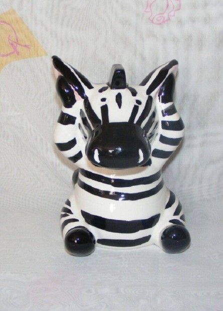 Porceln zebra persely