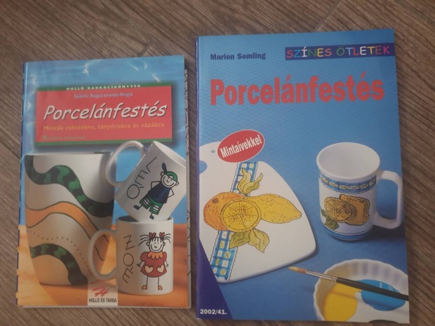 Porcelnfestshez 2 db munkafzet mintasablonokkal