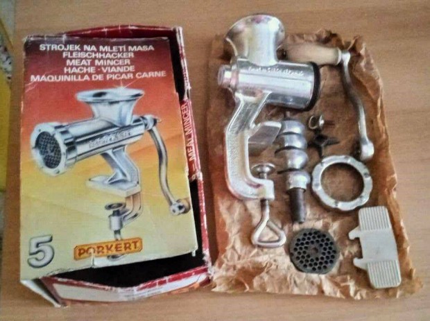 Porkert 5 közkedvelt minőségi cseh húsdaráló