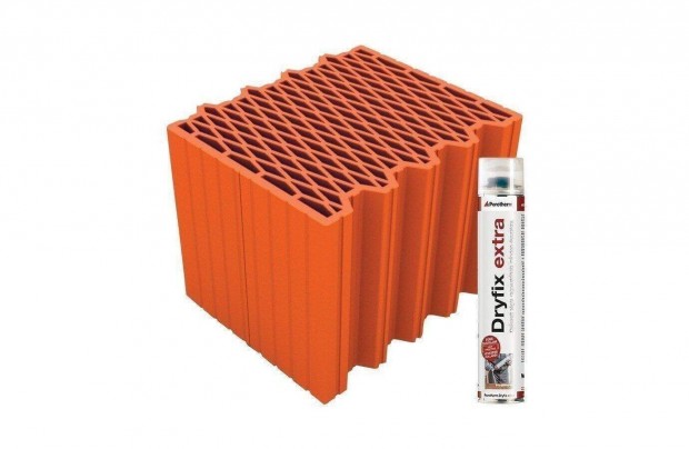 Porotherm 30 X-therm Rapid Dryfix ffaltgla ragaszthabbal 765 Ft/db