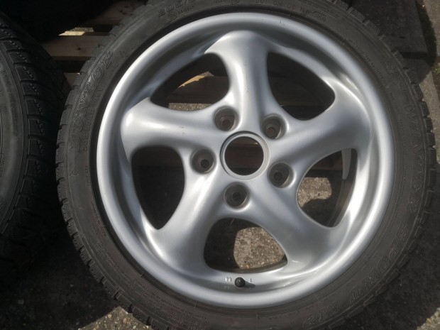 Porsche 17-es kétszéles gyári alufelnik 5x130