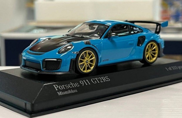Porsche 911 (991 II) GT2 RS 2018 Miami blue 1:43 1/43 Minichamps