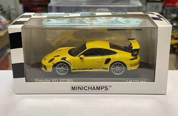 Porsche 911 (991 II) GT3 RS 2018 Racinggelb 1:43 1/43 Minichamps