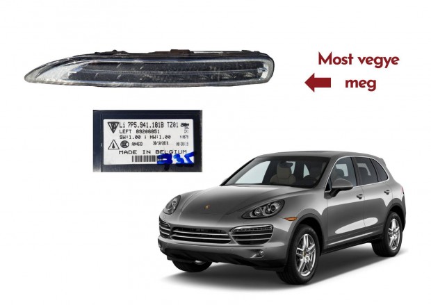 Porsche Cayenne 3.0 92A bal első nappali menetfény csz 7P594181B