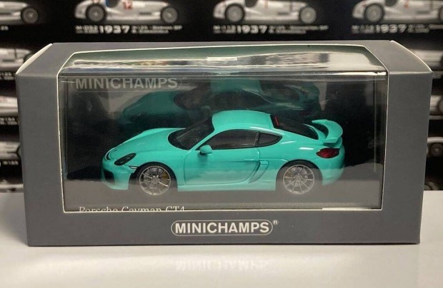 Porsche Cayman GT4 2015 Mintgrn 1:43 1/43 Minichamps