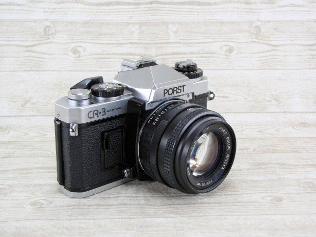 Porst CR-3 automatic retro fényképezőgép - Porst 50mm 1:1.6 objektív