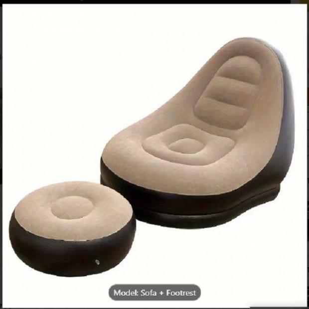 Portable Inflatable Sofa And Footrest
