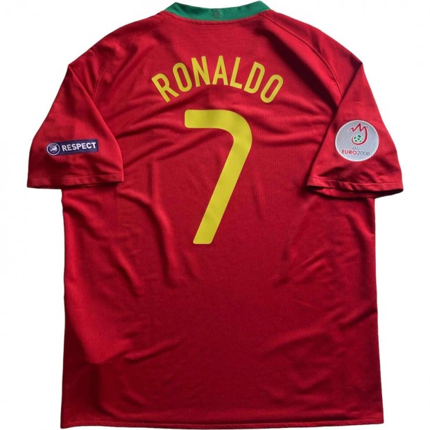 Portuglia 2008-10 Nike hazai Cristiano Ronaldo foci mez XL-es