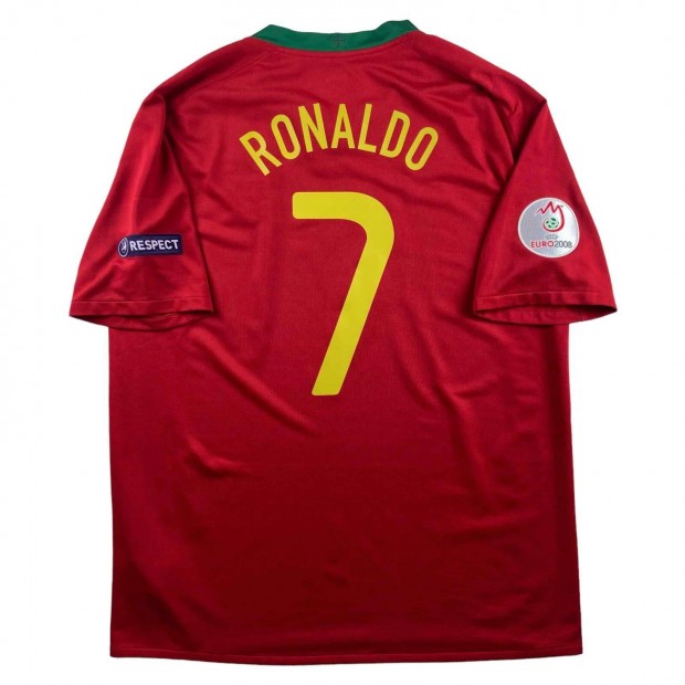 Portuglia 2008-10 Nike hazai Cristiano Ronaldo foci mez XL-es