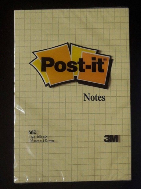 Post it Post-it 662 ntapads jegyzettmb 102x152 mm 100 lap bontatlan