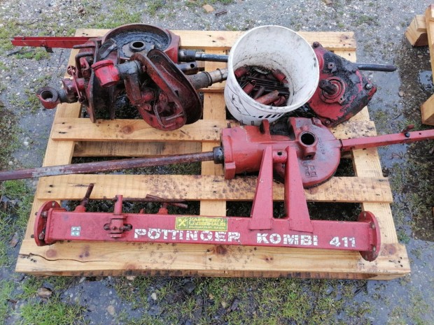 Pöttinger Kombi 411 rendsodró, rendterítő bontott alkatrészek