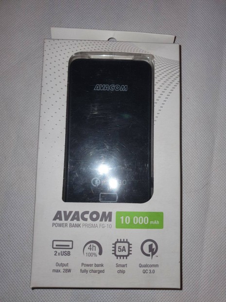 Power Bank Külső Akkumlátor Avacom Prisma FG-10 10000mAh kapacitású