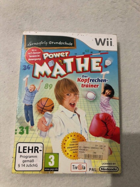 Power Mathe Nintendo Wii jtk