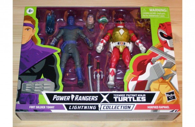 Power Rangers X Tmnt 15 cm (6") Foot Solider Tommy & Raphael figura