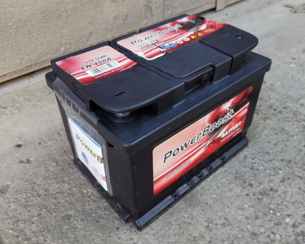 Powerboost Battery 12V 55Ah EN 450A akkumultor Elad!