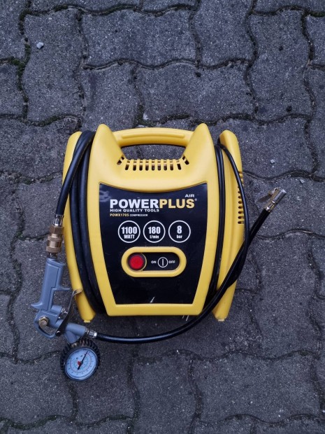 Powerplus Powx1705 kompresszor,  olajmentes 