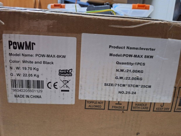 Powmr - POW-Max-8KW 48V j hibrid inverter elad