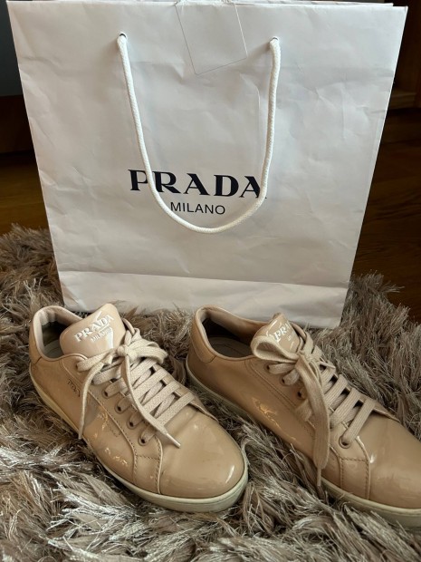 Prada nude sneakers