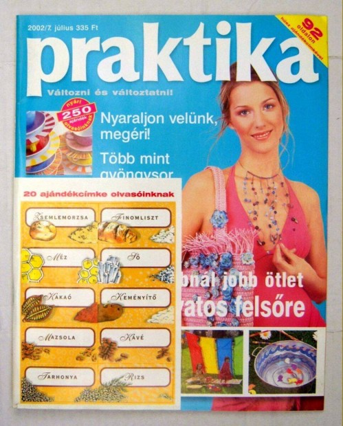 Praktika 2002/7.szm Jlius (mellklettel) tartalomjegyzkkel