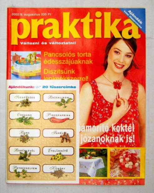 Praktika 2002/8.szm Augusztus (mellklettel) tartalomjegyzkkel