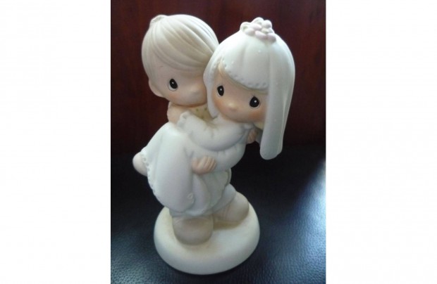 Precious Moments Vlegny s Menyasszony porceln dsztrgy 1982