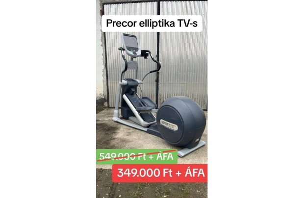 Precor elliptika TV-s