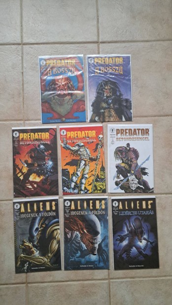 Predator Bossz� �s Betondzsungel + Aliens k�preg�ny csomag - 8 DB