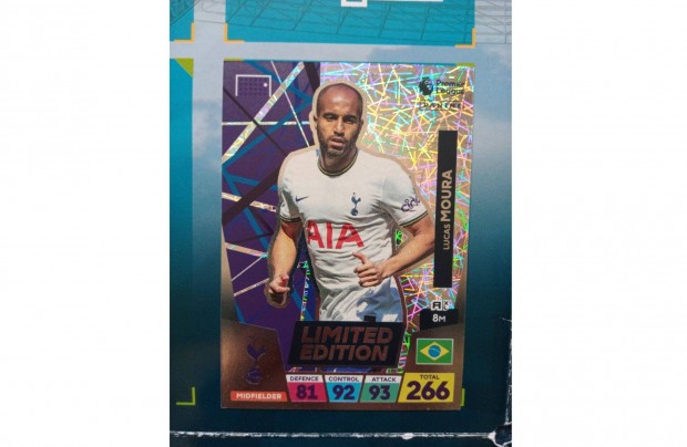 Premier League 2023 Adrenalyn Lucas Moura Limited krtya