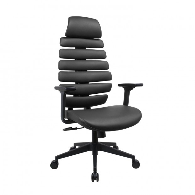 Prmium ergonomikus, irodai szk, forgszk, fekete (SK-728H BLACK)