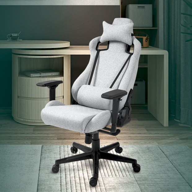 Prmium ergonomikus irodai szk, forgszk, gamer szk szrke (1058FA)