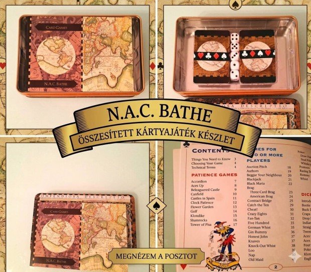 Pr�mium k�rtyaj�t�k szett - N.A.C. Bathe/Ompendiosa, �j!