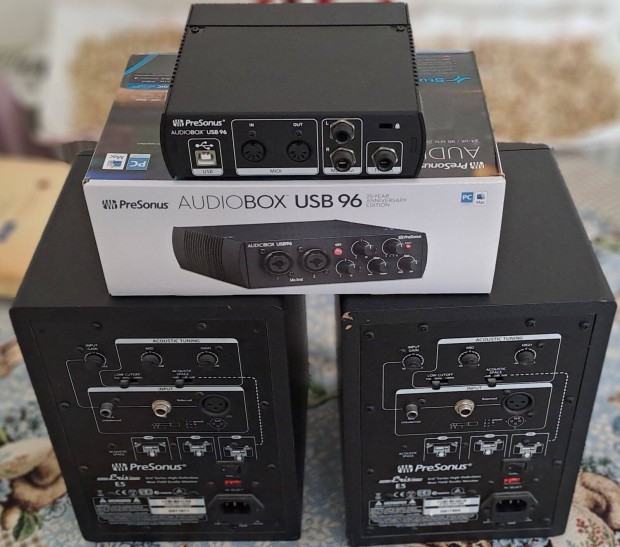 Presonus Eris E5 + Audiobox USB96