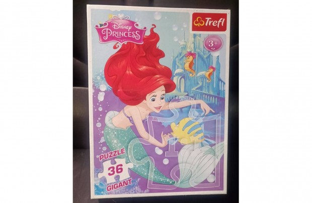 Princess (Ariel) puzzle, 36 darabos, új, bontatlan