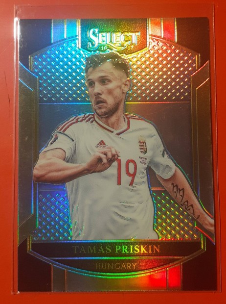 Priskin Tams Panini Select Refractor Euro 2016 focis krtya