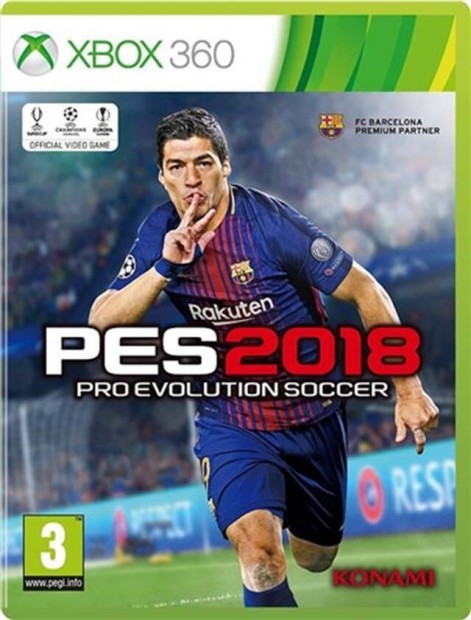 Pro Evolution Soccer 2018 Xbox 360 jtk