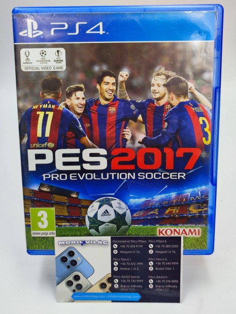 Pro Evolution Soccer PES 2017 PS4 Garancival #konzl1266