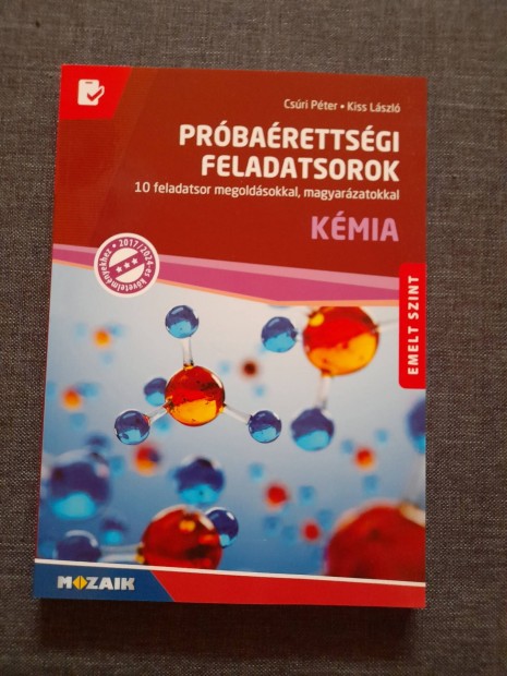 Prbarettsgi feladatsorok kmia