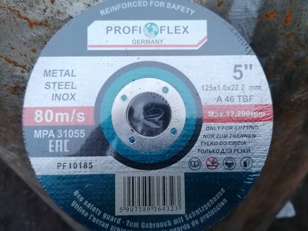 Profi Flex mrkly 125x1mm-es Nmet Inox vgkorong. 