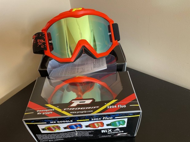 Progrip Cross szemüveg piros tükrös lencsével 21950Ft
