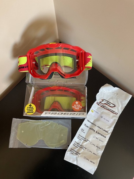 Progrip Crosspiros neon szemüveg plus 1DB sárga lencsével 22800Ft