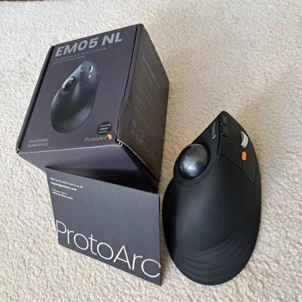 Protoarc EM05 trackball vertikális egér