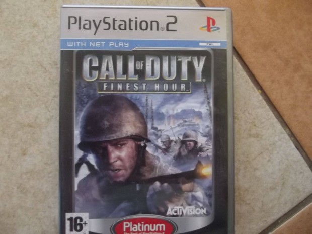 Ps2-61 Ps2 Eredeti Jtk : Call of Duty Finest Hour ( karcmentes)
