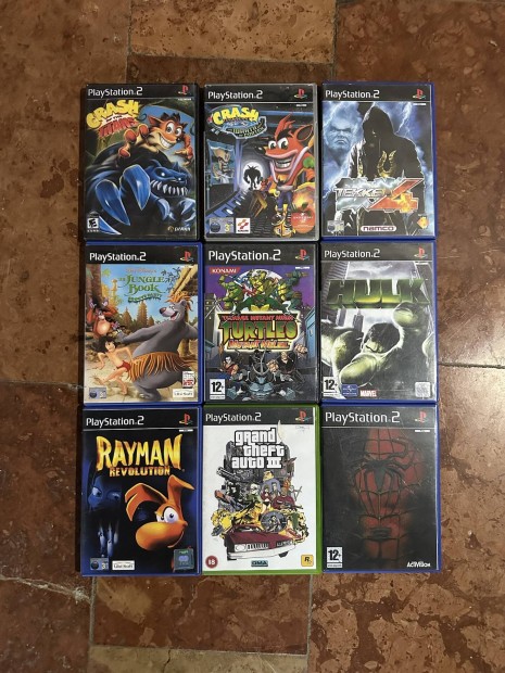 Ps2 crash hulk rayman spiderman tekken