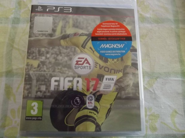 Ps3-17 Ps3 Eredeti Játék : Fifa 17 Új Bontatlan