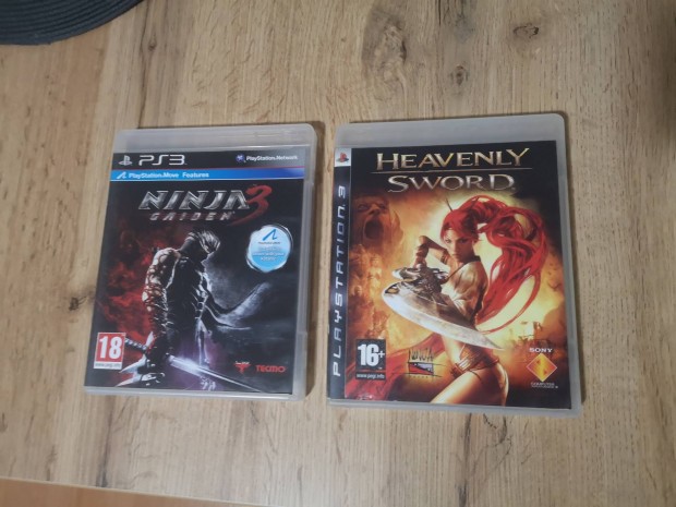 Ps3 Playstation 3 Ninja Gaiden 3 és Heavenly Sword Játéklemez 